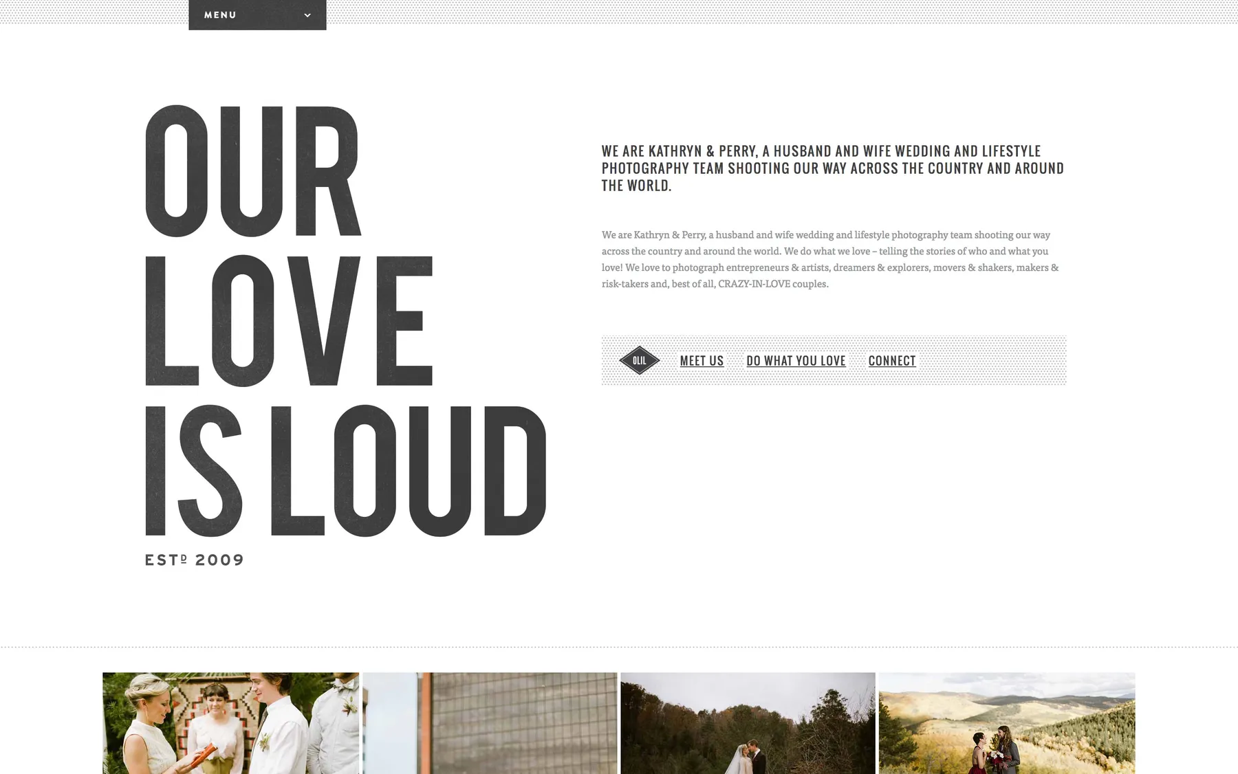 photographer portfolio example