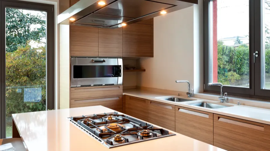 Beautiful apartment, interior, kitchen
