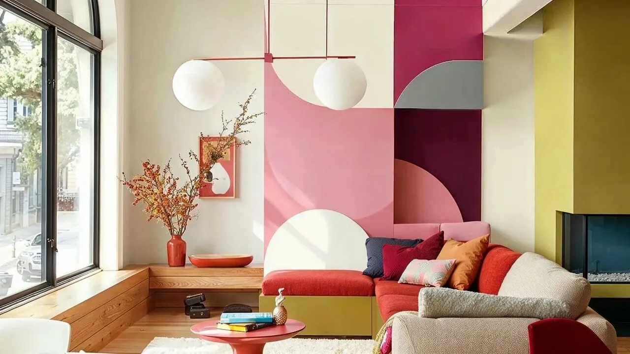 Color blocked walls