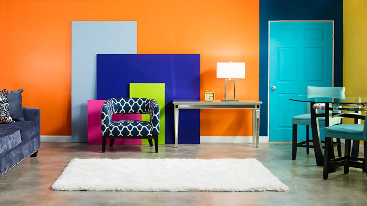 Color blocked walls