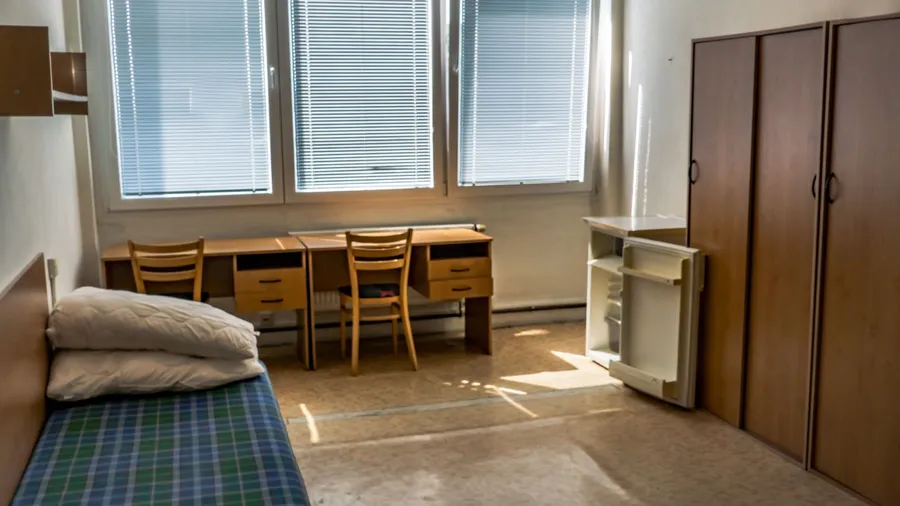 Small dorm room