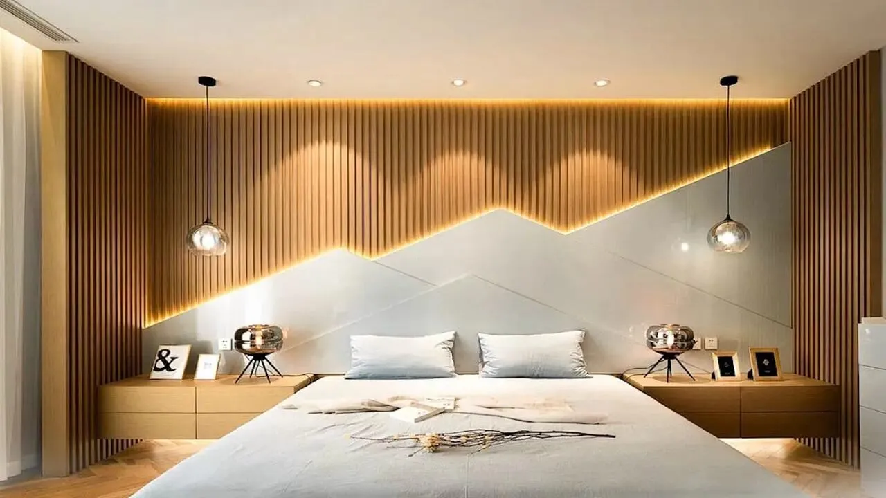 	
LED Strip Lights Behind Headboard