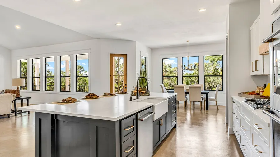 Natural light in kitchen