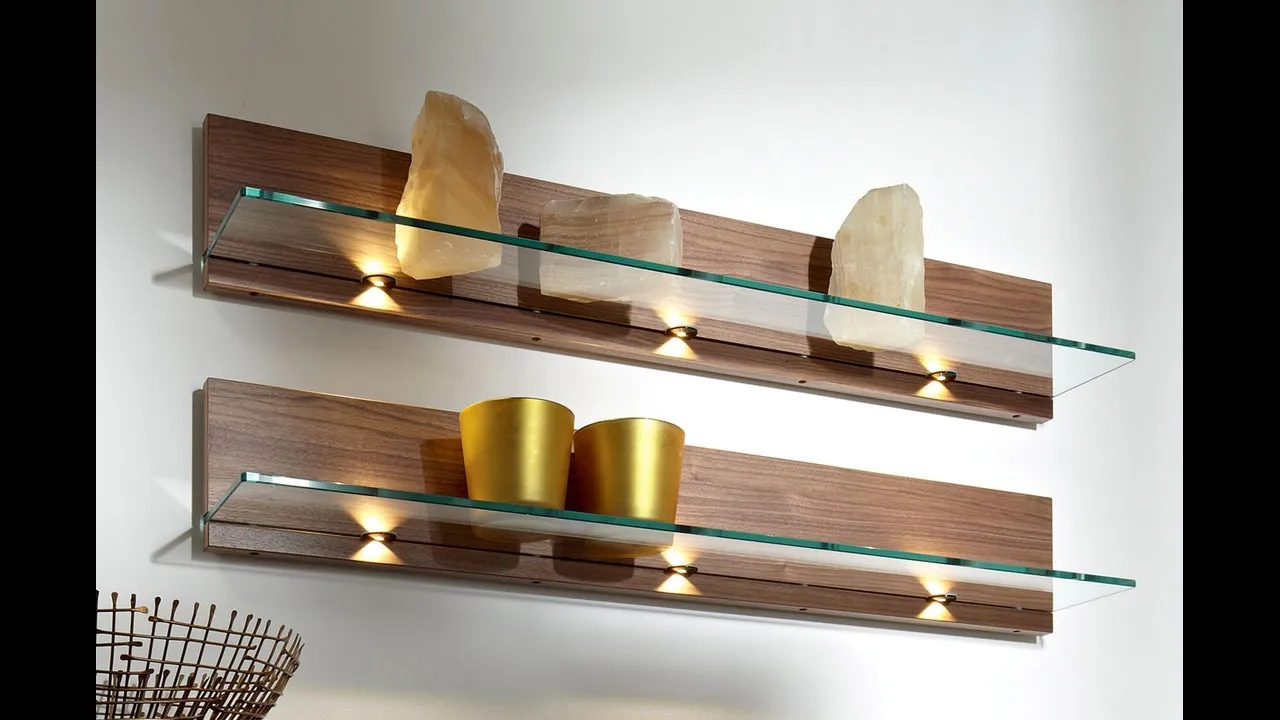 Floating shelves are right choice if you have small living room