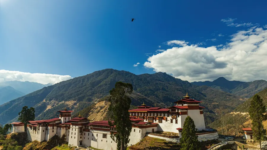 Trongsa Dzong Monastery in Bhutan