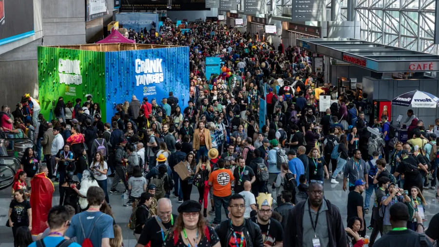 New York, NY, USA - October 4, 2019: General atmosphere on convention floor during Comic Con 2019 at The Jacob K. Javits Convention Center in New York City.
