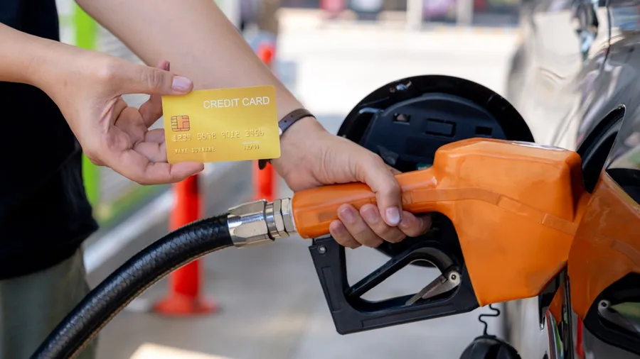 A credit card for fueling up at gas stations