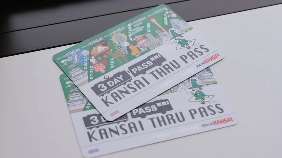 Osaka, Japan - 20 Apr 2024: 3 days Kansai Thru Pass tickets