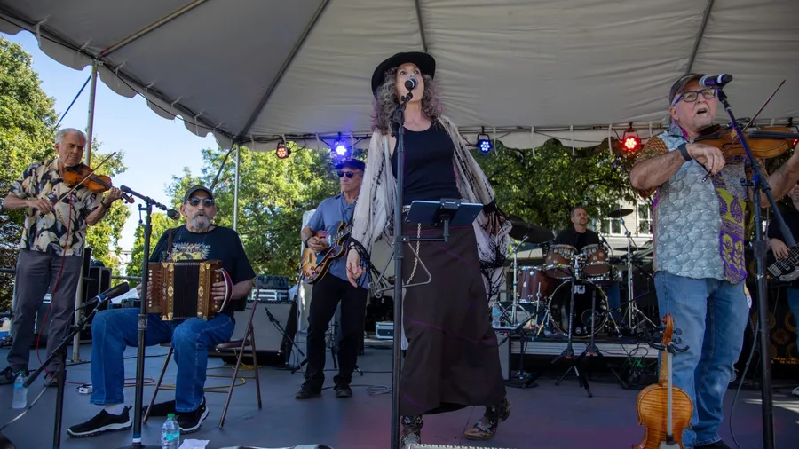 PORTLAND, OR – JULY 5, 2025: Too Loose Cajun Zydeco Band performs at the Waterfront Blues Festival at Tom McCall Waterfront Park in downtown Portland, OR.