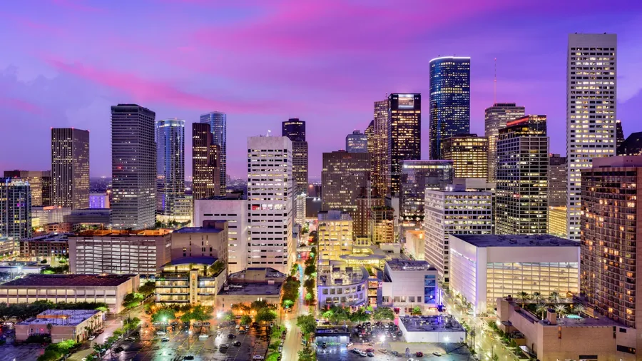 Houston, Texas, USA downtown city skyline.