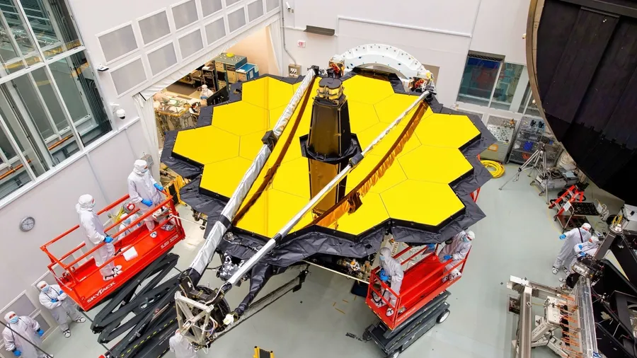 The James Webb Telescope. Space Observatory for the Study of the Universe and exploration of deep space. Elements of this image furnished by NASA