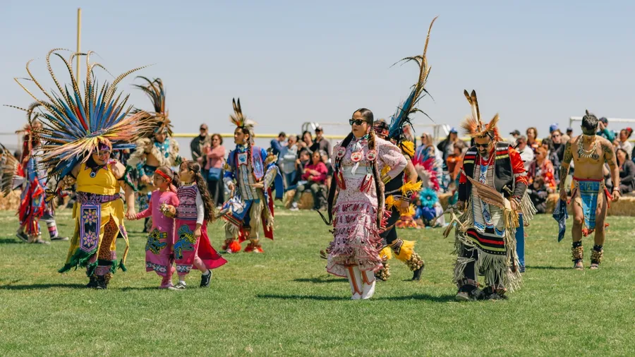 Malibu, California. April 6, 2024. Chumash Day Pow Wow and Inter-tribal Gathering. The Malibu Bluffs Park is celebrating 24 years of hosting the Annual Chumash Day Powwow.