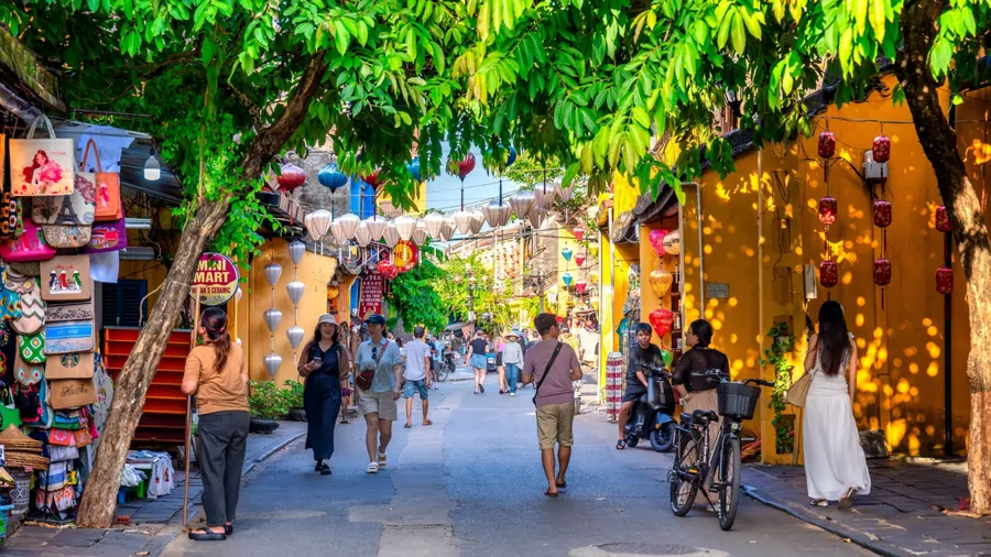 Hoi An, Vietnam - July 6th, 2025: Scenic view of Hoi An ancient town, UNESCO World Heritage Site since 1999. Hoi An is one of the most popular destinations in Vietnam