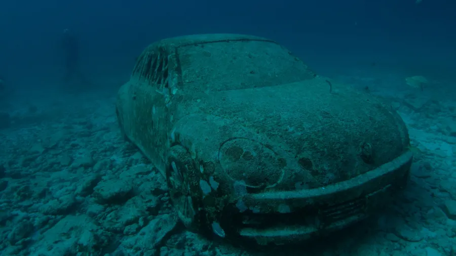 Car underwater