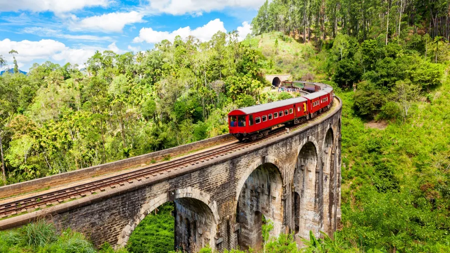 Nine arch bridge in Nuwara Eliya, Sri Lanka