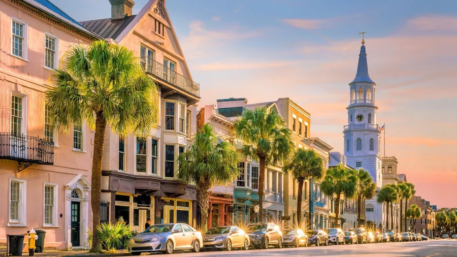 Historical downtown area of Charleston, South Carolina, USA