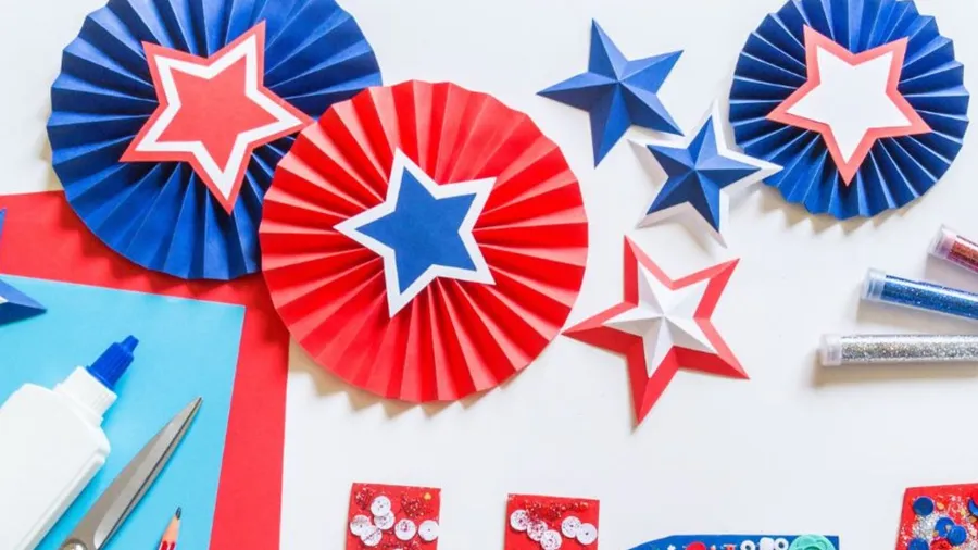 Colorful paper fan available in different sizes.