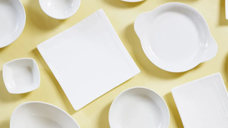 Various white plates