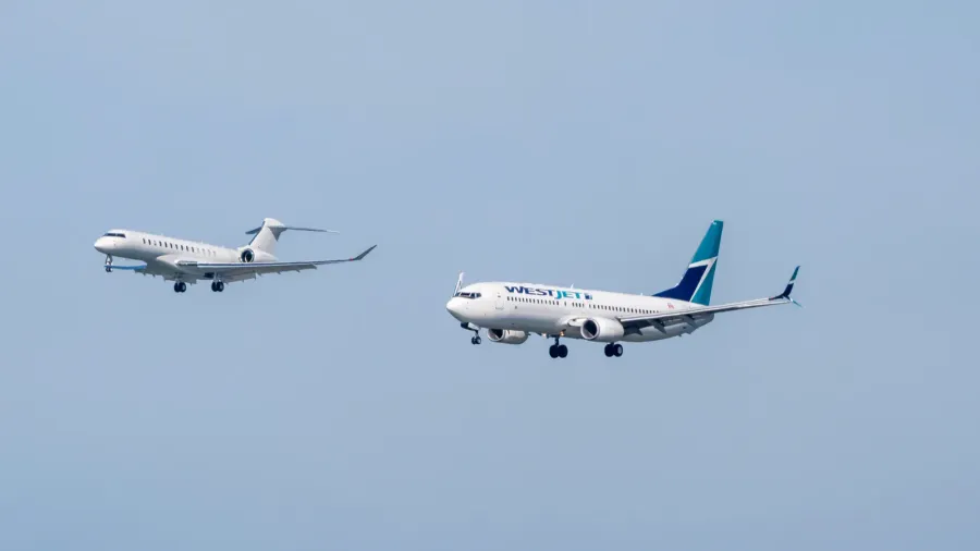a commercial aircraft departs san francisco international airport on a