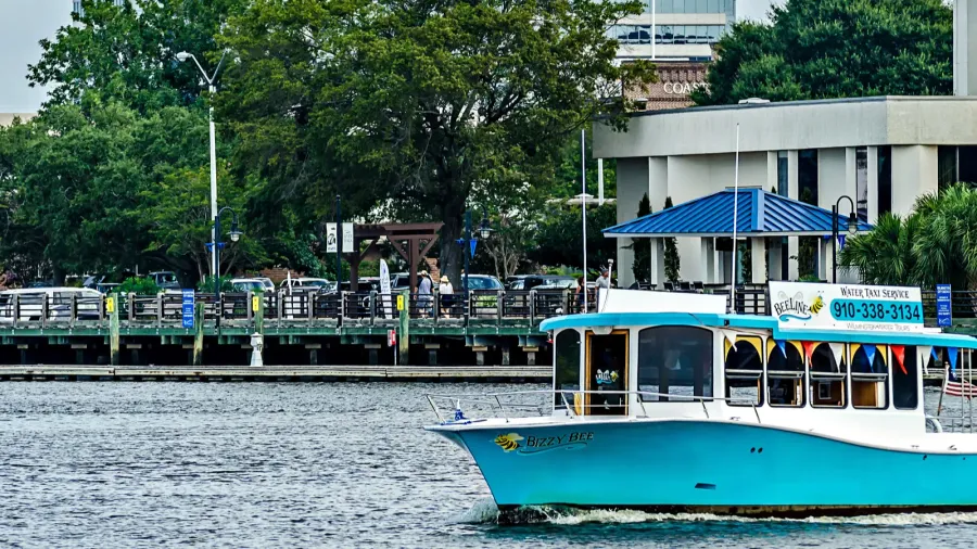 a view of wilmington north carolina from across the cape