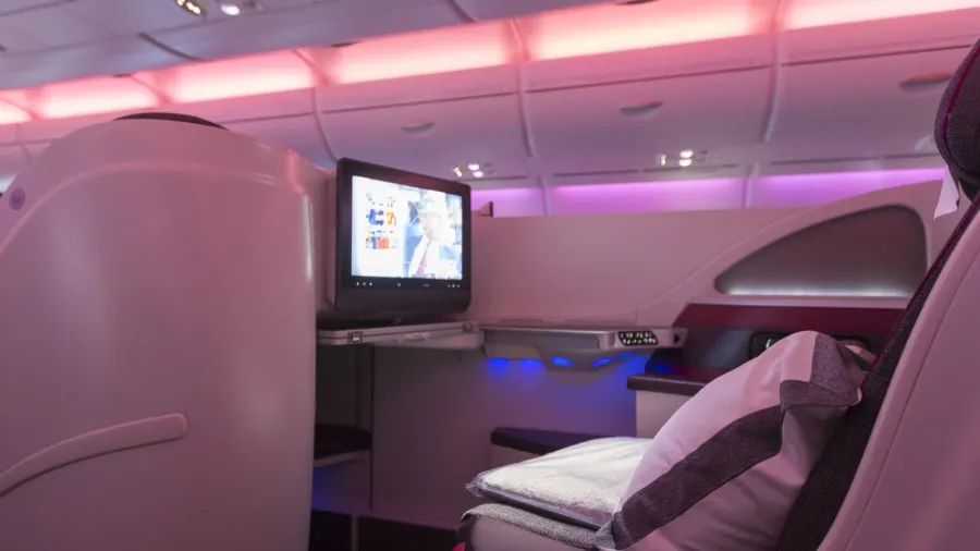 a380 boeing business class plane interior