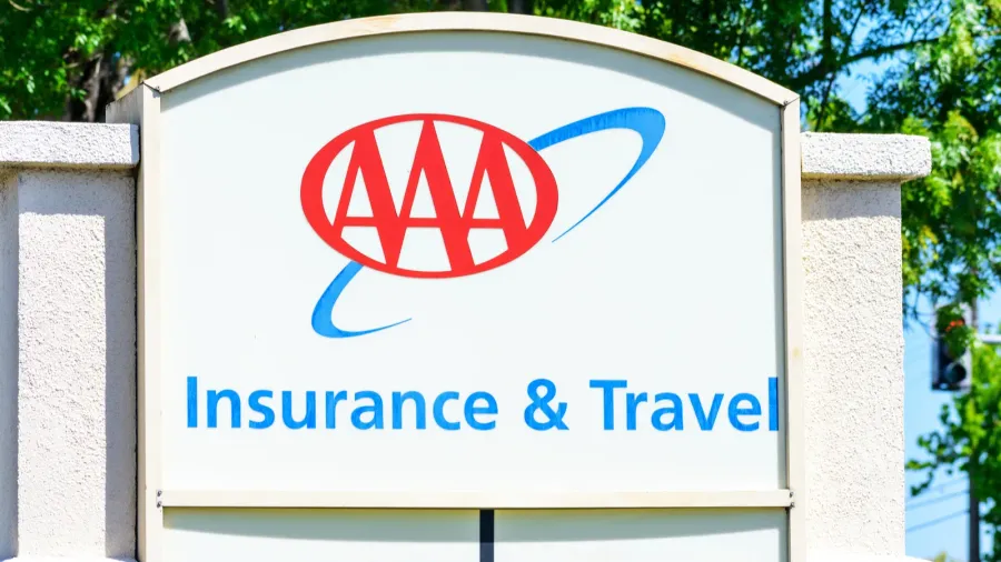 aaa sign at a branch exterior of american automobile association