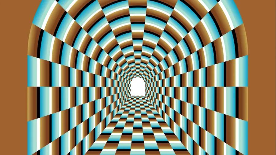 abstract tunnel illusion