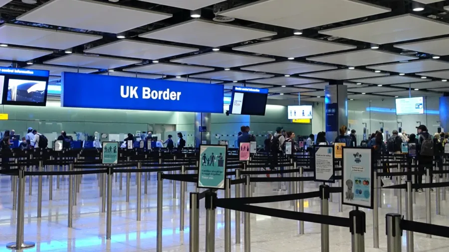 air travellers in heathrow airport on august 22 2019 in