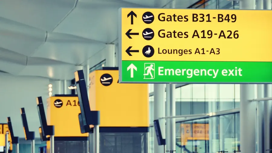 airport information board