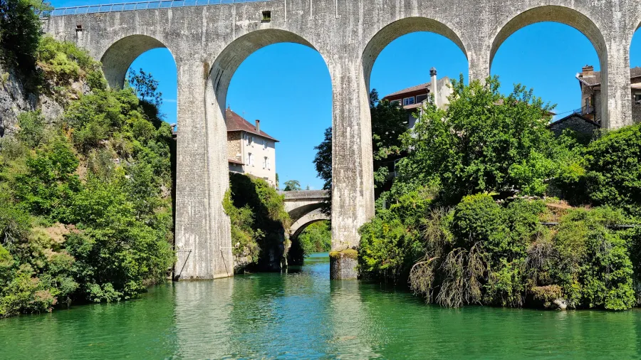 aqueduct in saint nazaire en royans france