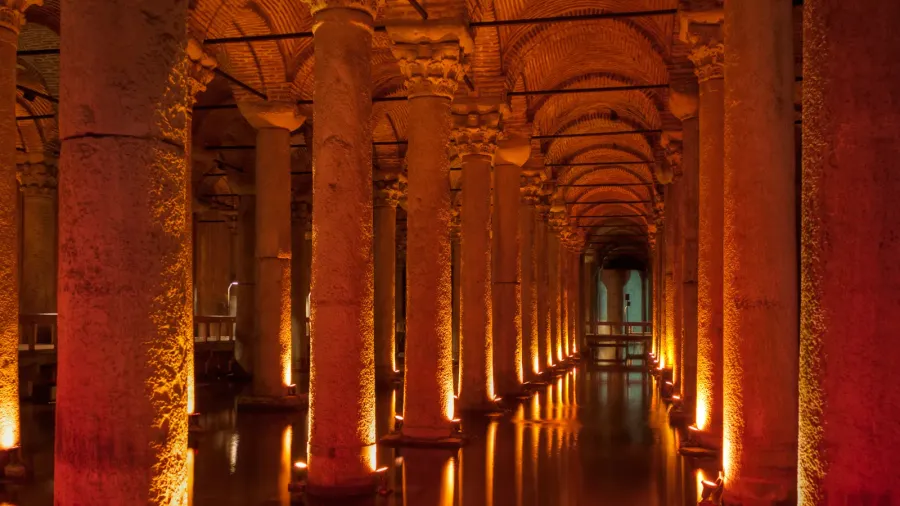 arch gallery in basilica cistern