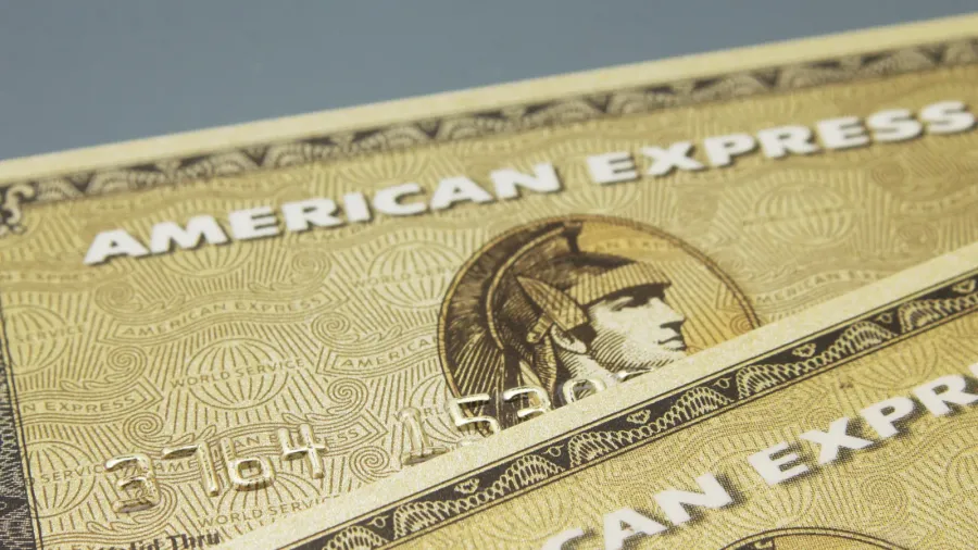 buenos airesargentine  april 09 2020 closeup of american express
