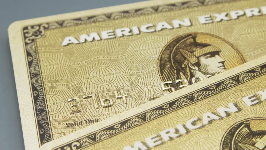 buenos airesargentine  april 09 2020 closeup of american express