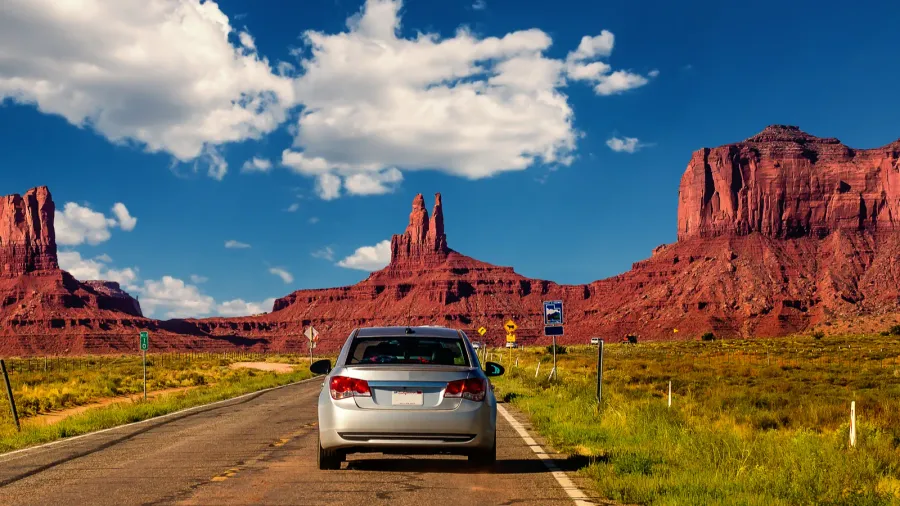highway in monument valley utah arizona usa Monument Valley highway, Utah-Arizona, USA