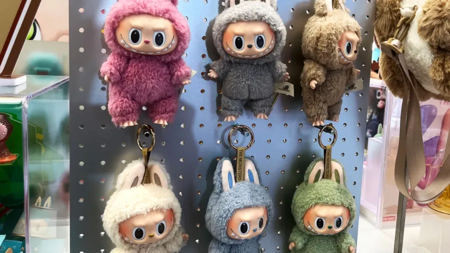 art toys labubu key chain collection from pop mart blind