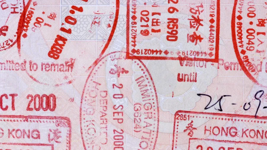 asian passport page