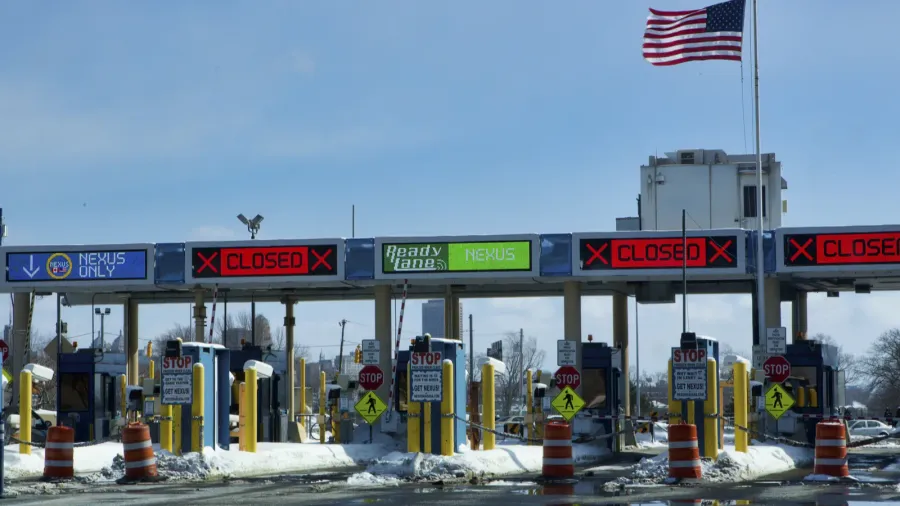 at the border