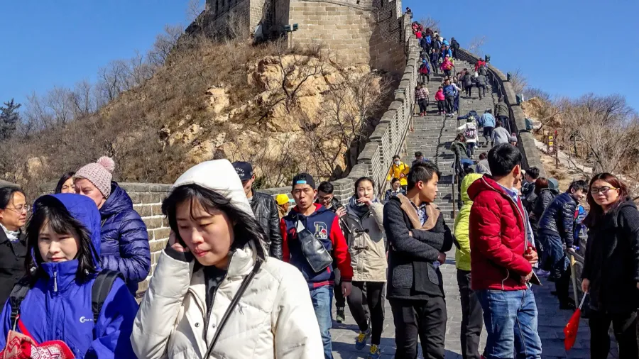 badaling china  march 13 2016 great wall of