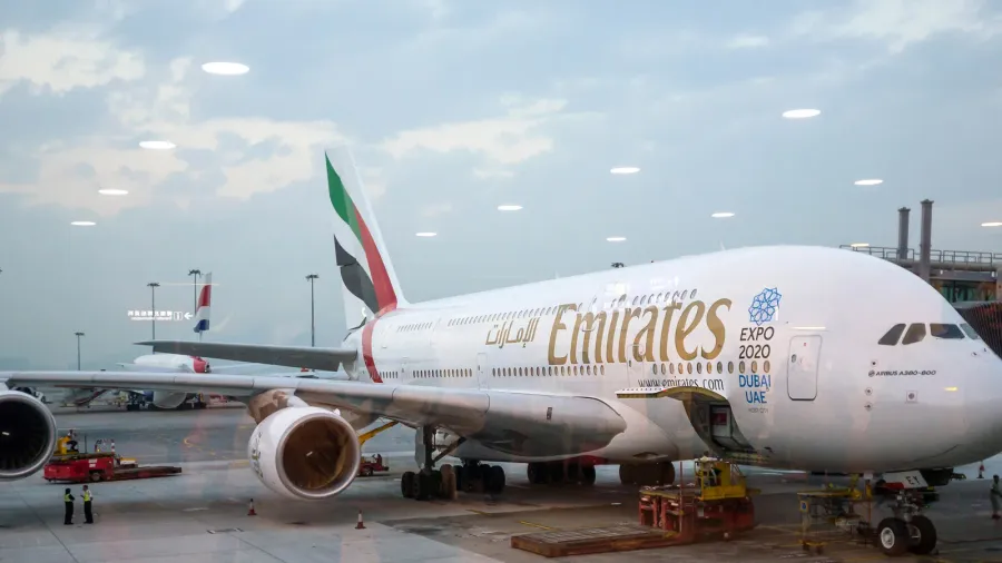 bangkok thailand  november 20 2015 emirates airbus a380 in