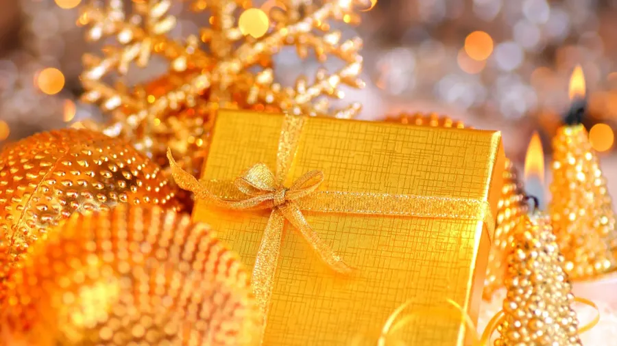 beautiful golden gift