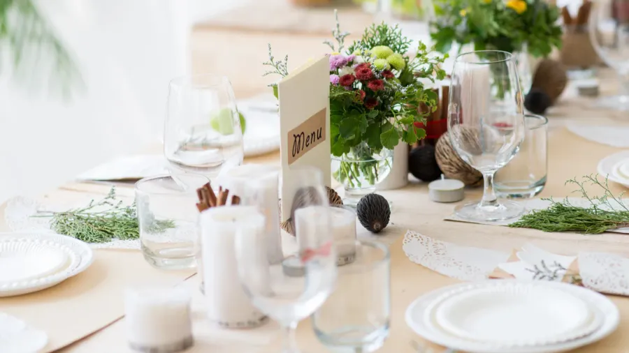 beautiful table setting