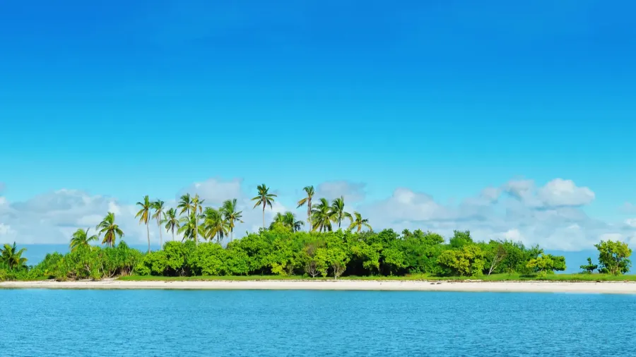 beautiful uninhabited island at philippines