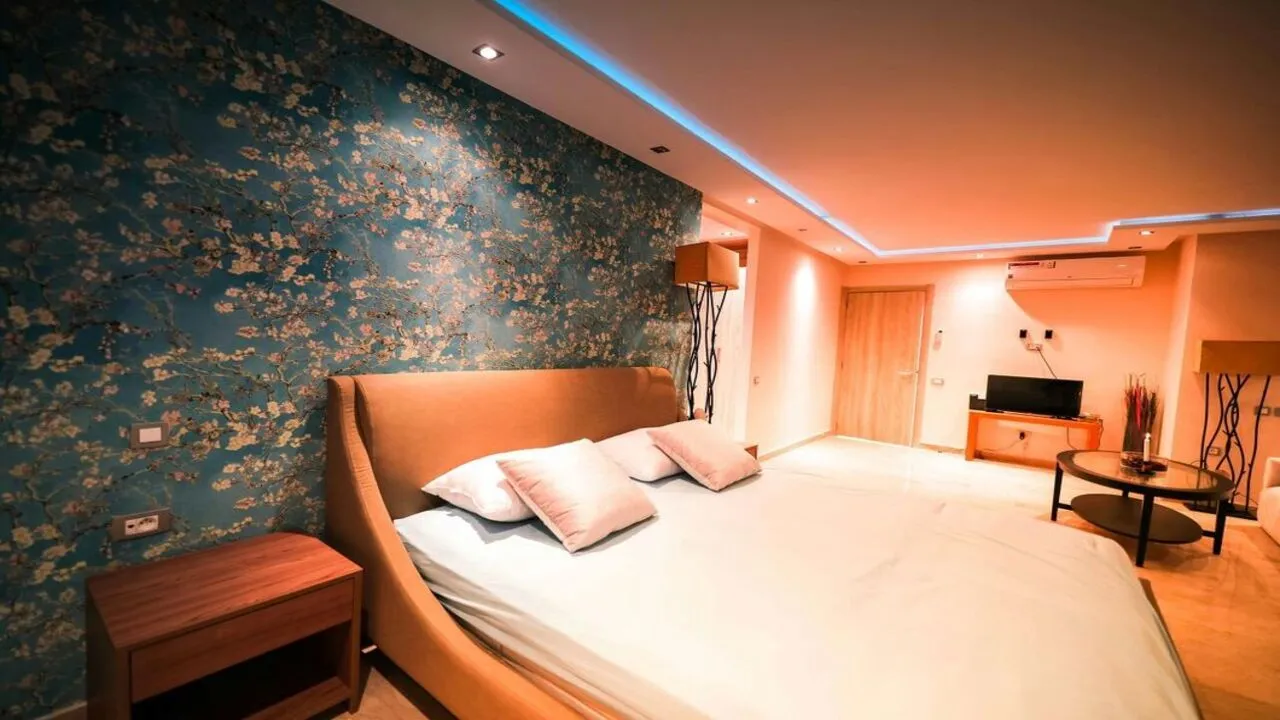 A bold-colored accent wall can add vibrancy and personality to the space.