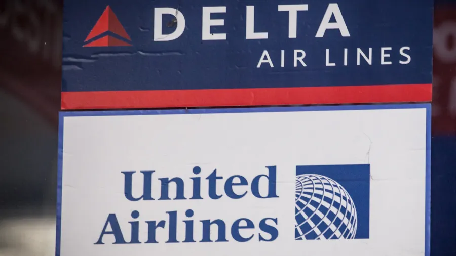belgrade serbia  may 9 2020 delta and united airlines