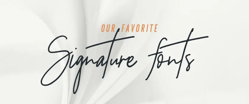 25 Free Signature Fonts for Logo Design