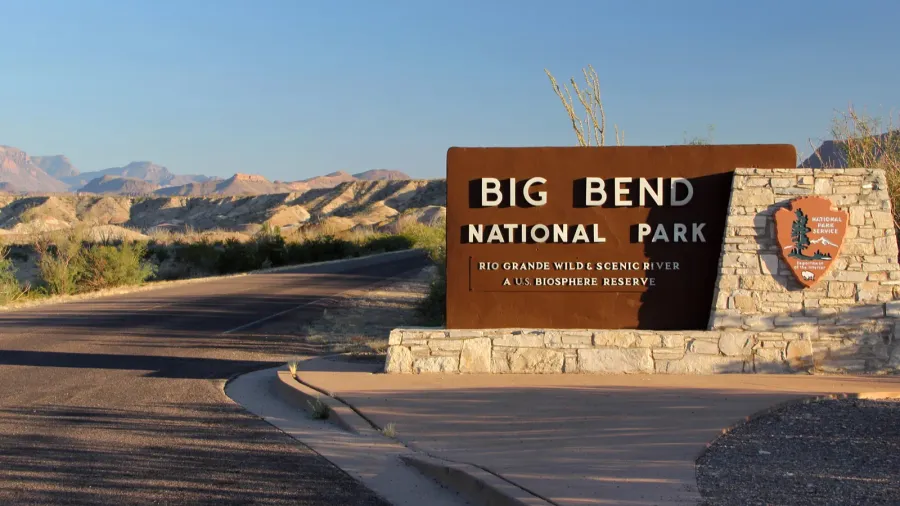 big bend entrance sign