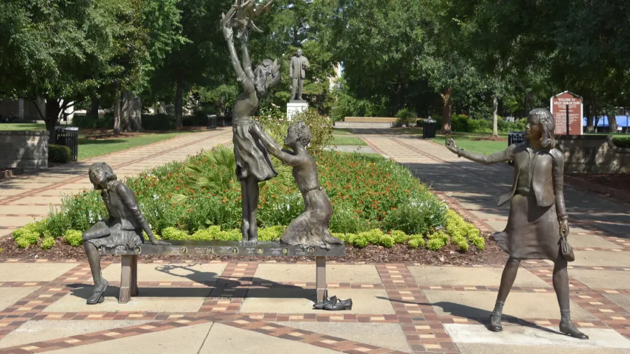 birmingham al  jul 23 four spirits sculpture at kelly