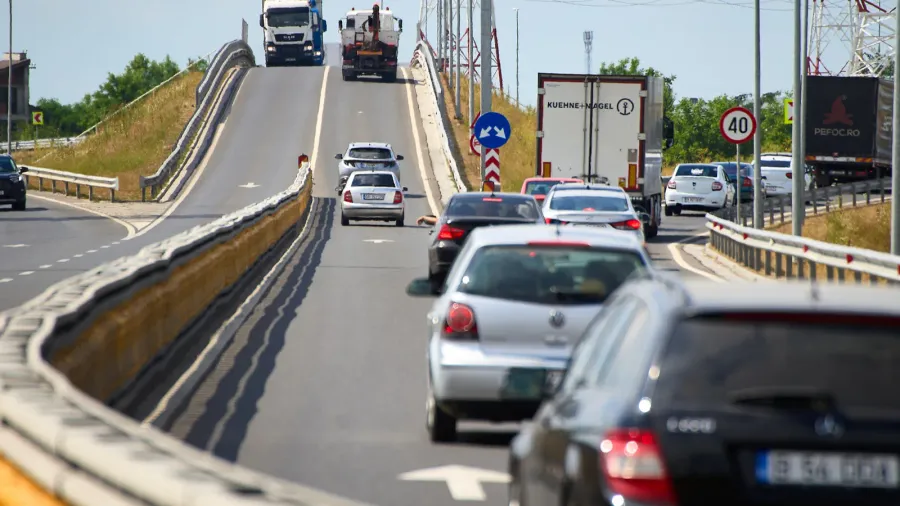 bragadiru romania 30th jun 2025 junction with an overpass and