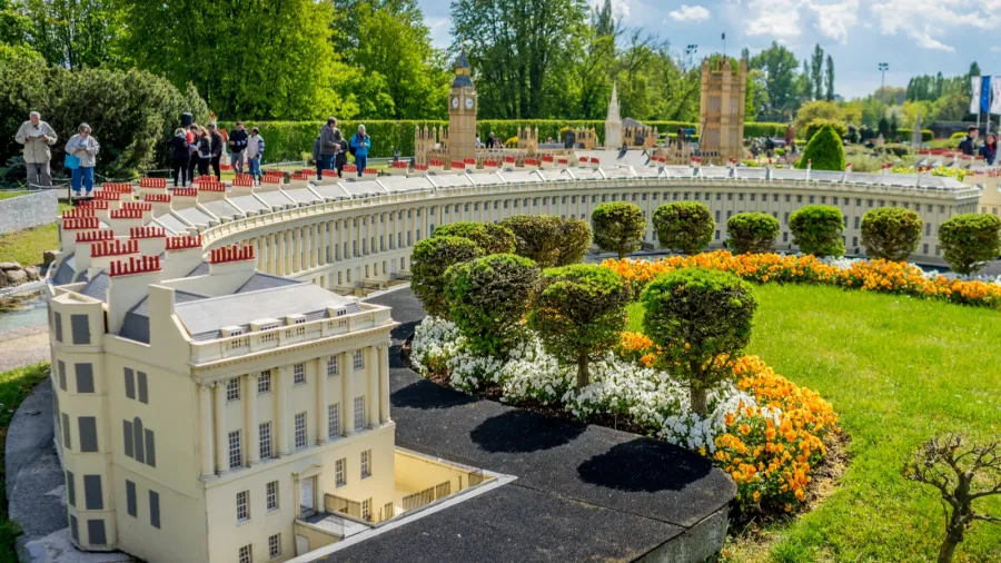 brussels belgium  17 april 2017 miniatures at the park