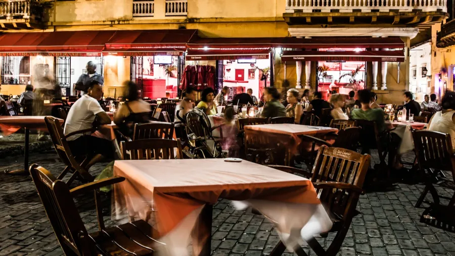 cartagena de indias at night colombia